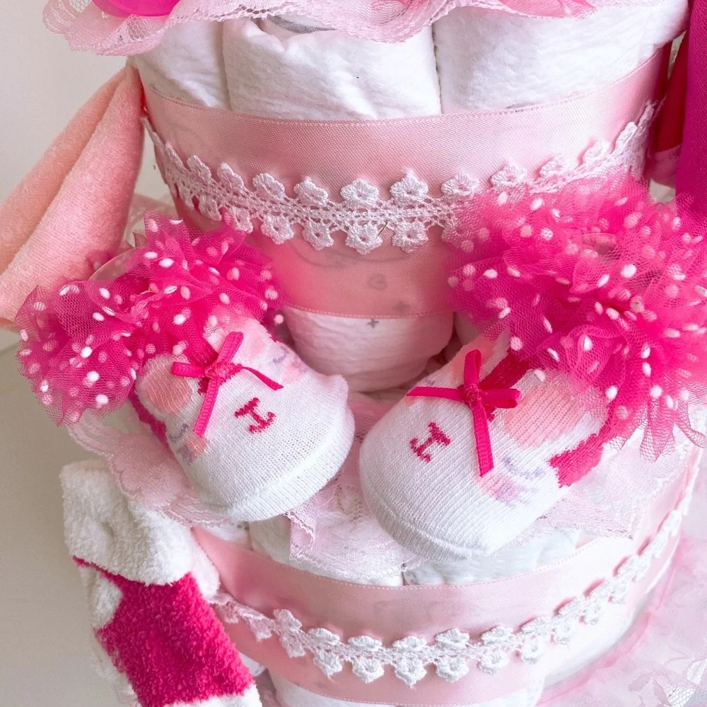Bunny Diaper Cake, Easter Diaper Cake